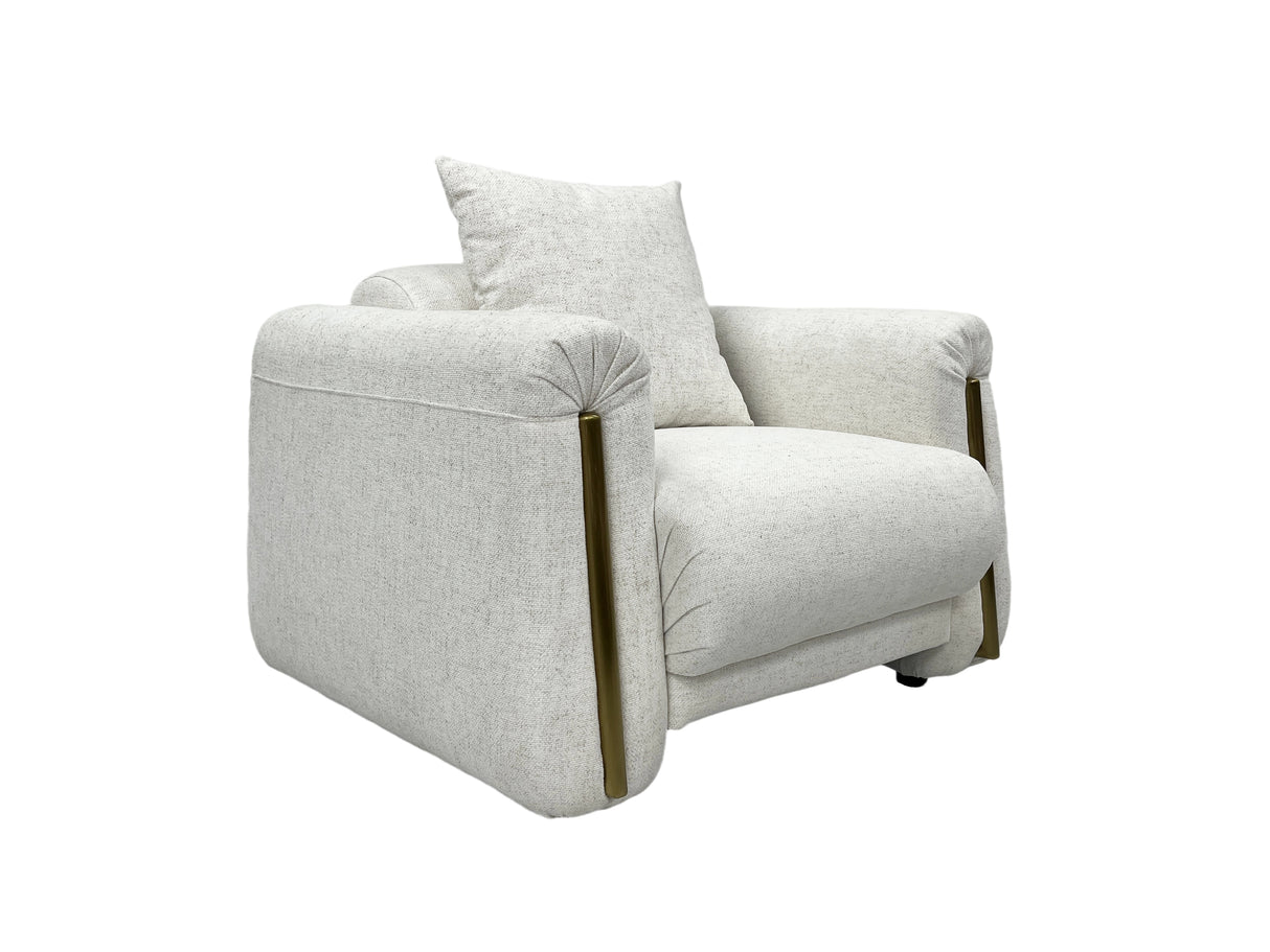 كنب فردي باللون الأبيض