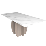 طاولة طعام كالينا باللون الأبيض