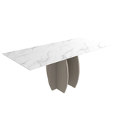 طاولة طعام كالينا باللون الأبيض