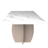 طاولة طعام كالينا باللون الأبيض