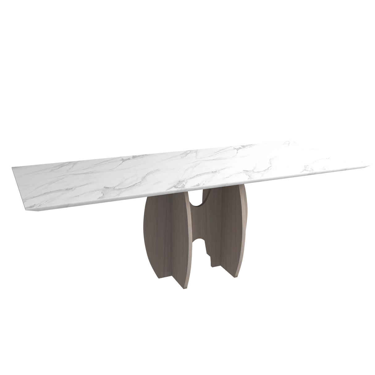 طاولة طعام كالينا باللون الأبيض