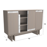 بوفية أورفيلا باللون البني