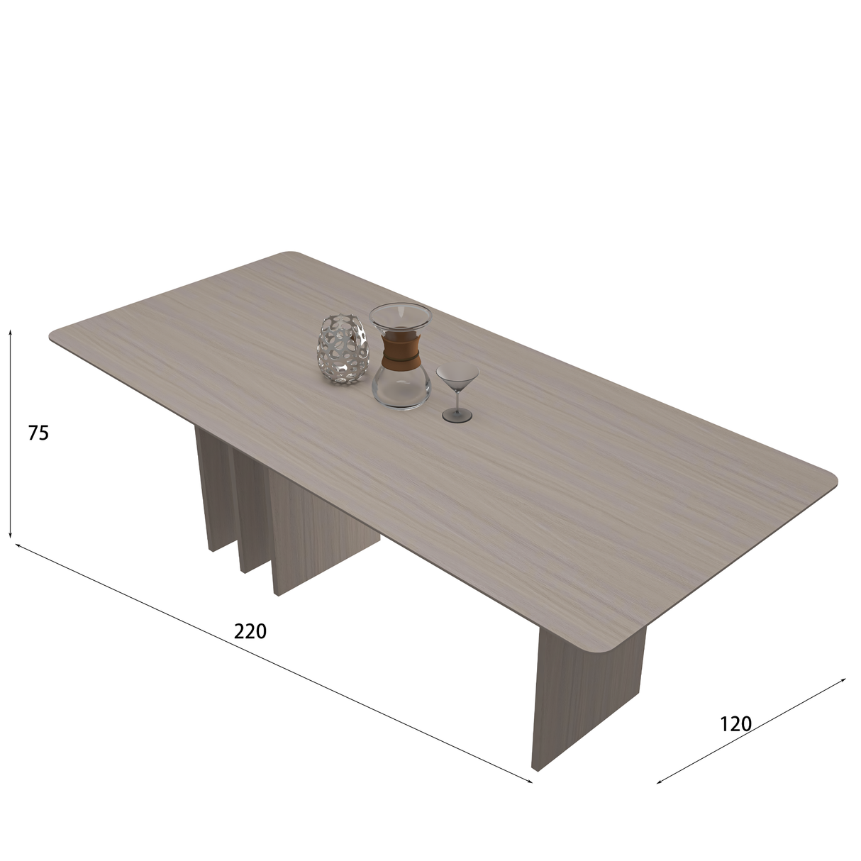 طاولة طعام دارينا باللون البني