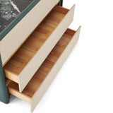 وحدة أدراج كارينا باللون الأخصر