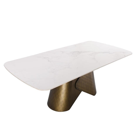 طاولة طعام ليوانا باللون الأبيض | من هاي بوينت