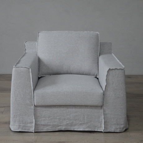 كنب ليرا فردي باللون الرمادي - High Point