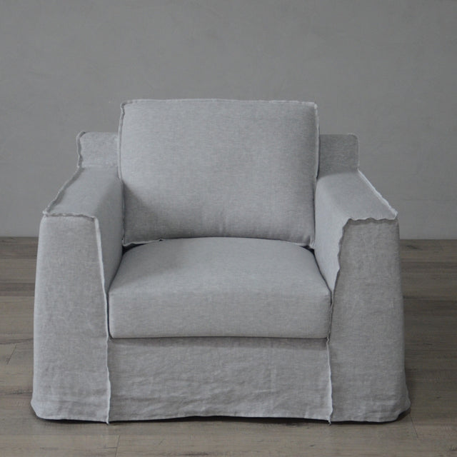 كنب ليرا فردي باللون الرمادي - High Point