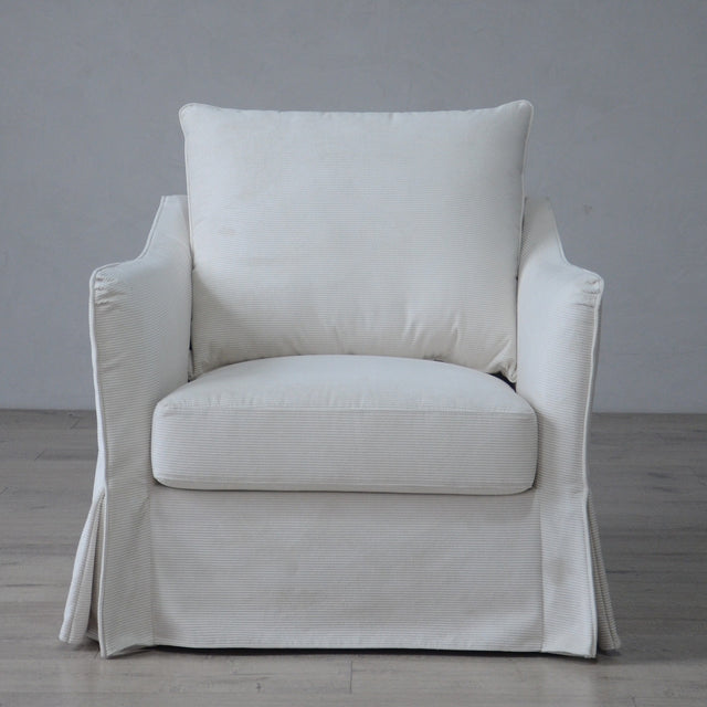 كنب ميرافا فردي باللون الأبيض - High Point