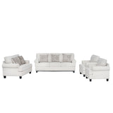 كنب لافينيا ثلاثي باللون الكريمي