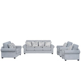 كنب سرفيرا ثلاثي باللون الرمادي