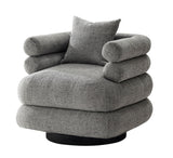 كنب فيلين فردي باللون الرمادي