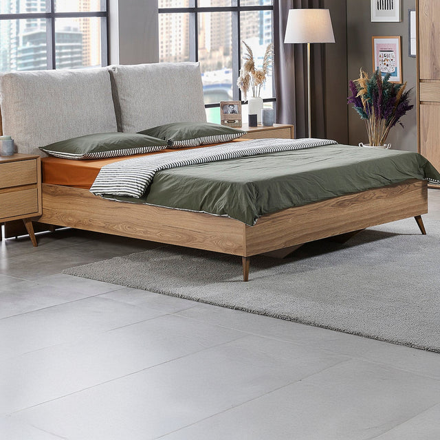 سرير أفونا باللون البني الجوزي - High Point