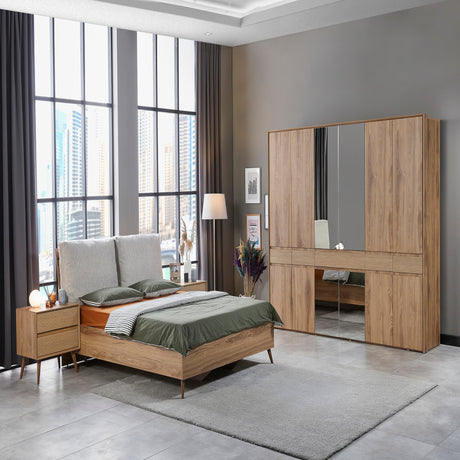 غرفة نوم أفونا باللون البني الجوزي | من هاي بوينت