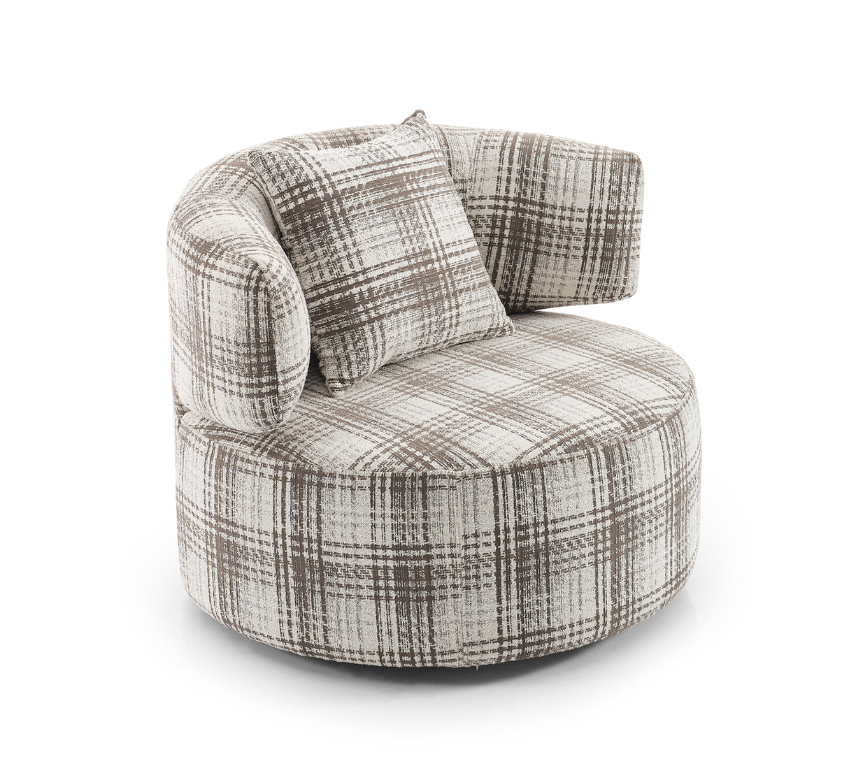 كنب كراون فردي باللون الكريمي