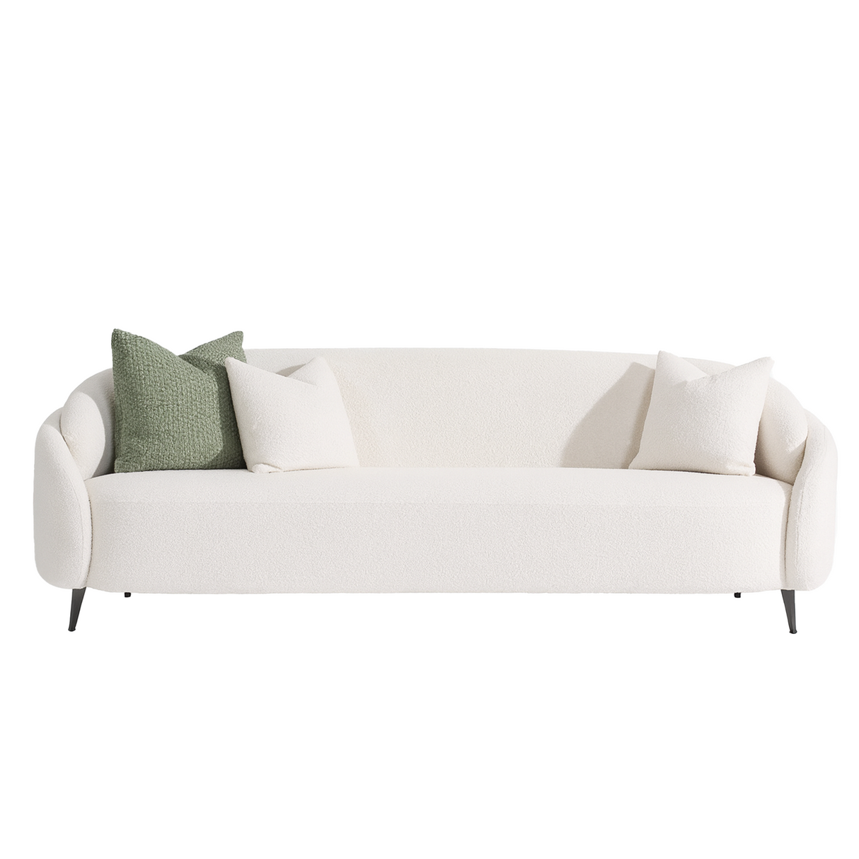 كنب ريف ثلاثي باللون الكريمي الرمادي