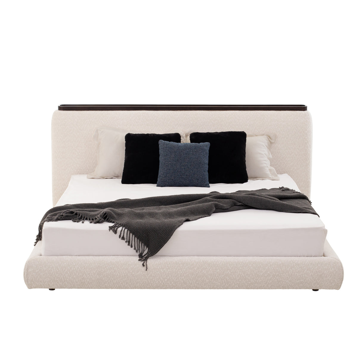 سرير سيفارو باللون البيج الفاتح