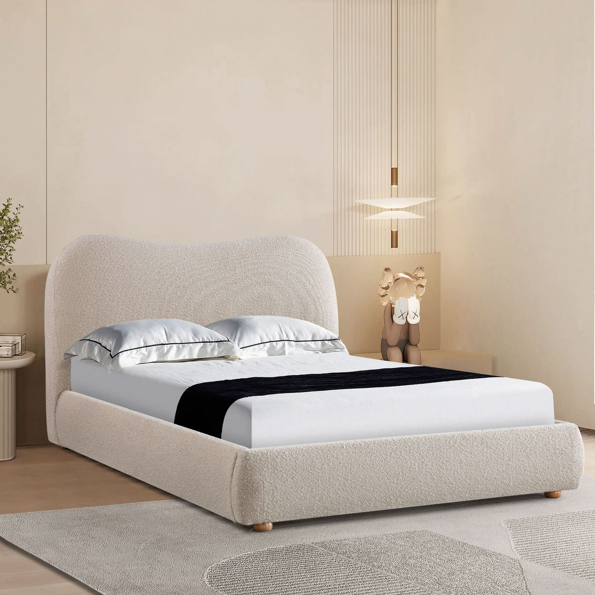 سرير فاليرا باللون البيج - High Point