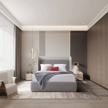 سرير كارلين باللون البيج | من هاي بوينت