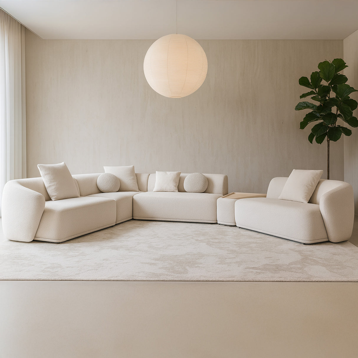 طقم كنب أورنفيل باللون البيج