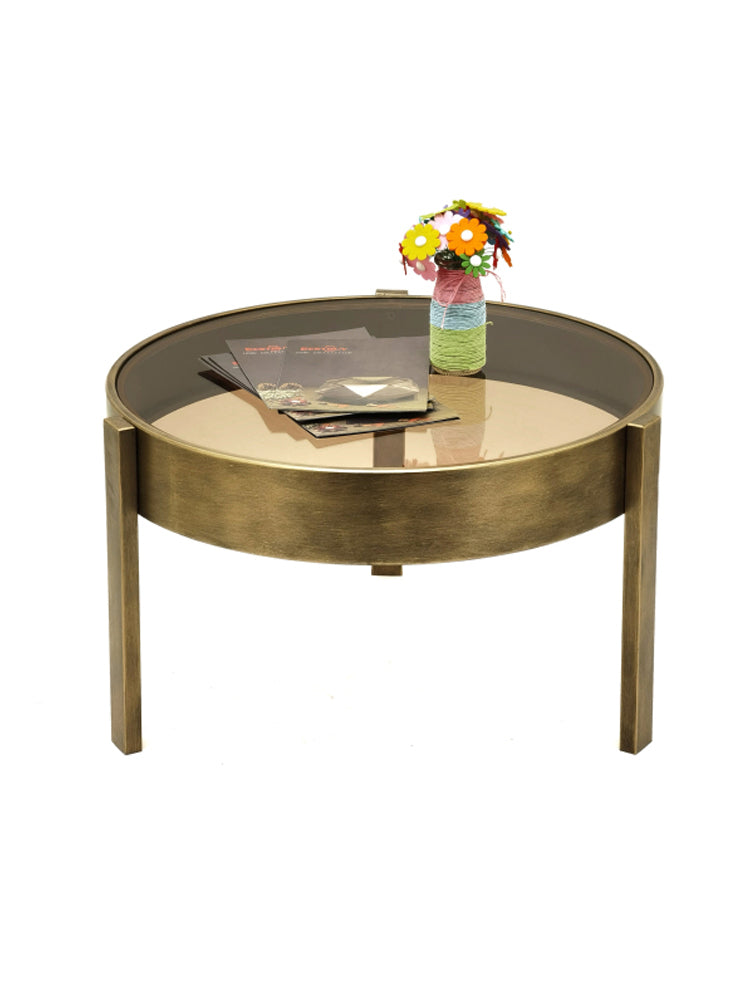 طاولة جانبية أماليا باللون الذهبي