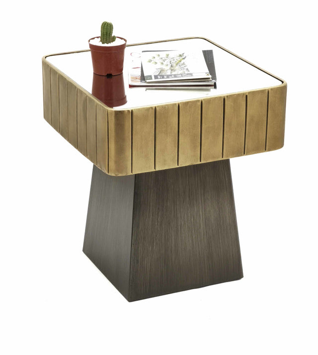 طاولة جانبية بولا باللون الذهبي | من هاي بوينت