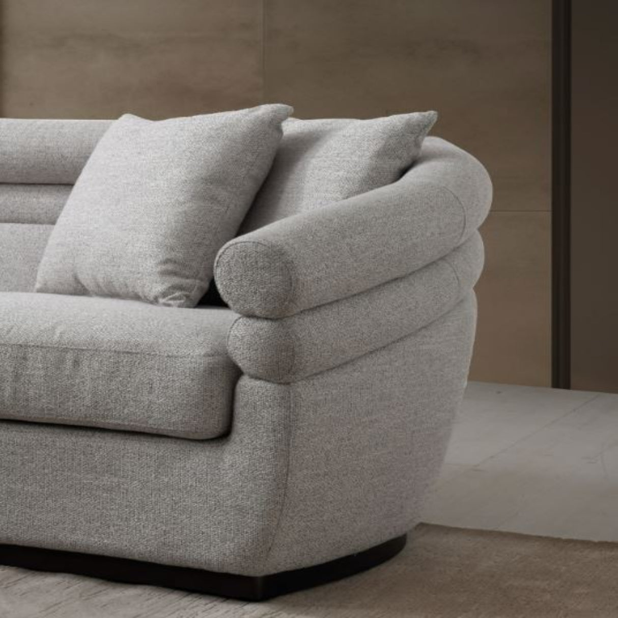 كنب ريفينا ثلاثي باللون الرمادي