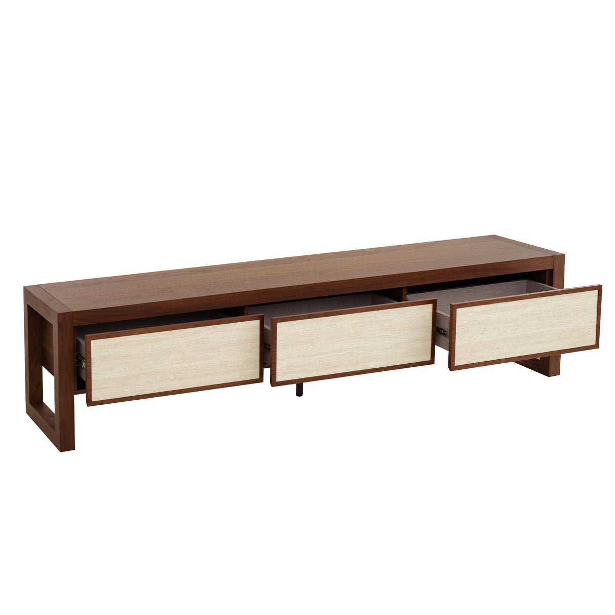 رف تلفاز أرونزا باللون البني