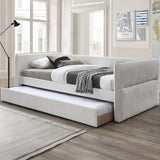 سرير إيلين باللون الرمادي