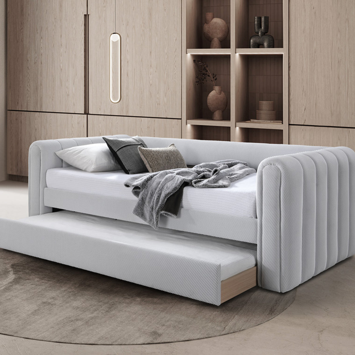 سرير بـــلس تيليا باللون الرمادي