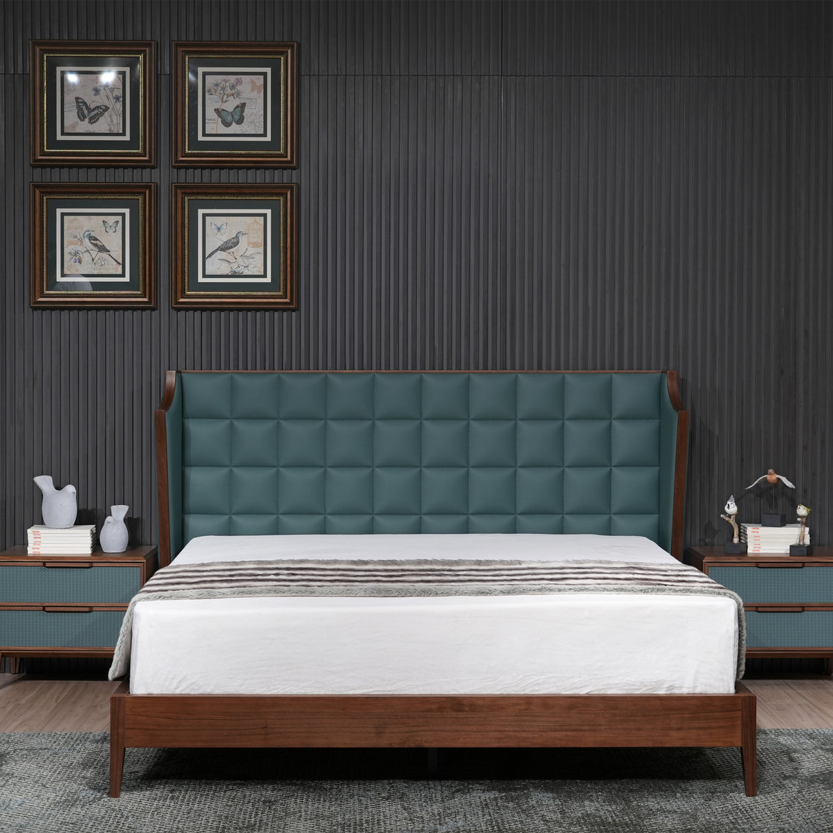 سرير ألترا باللون الأخضر الغامق