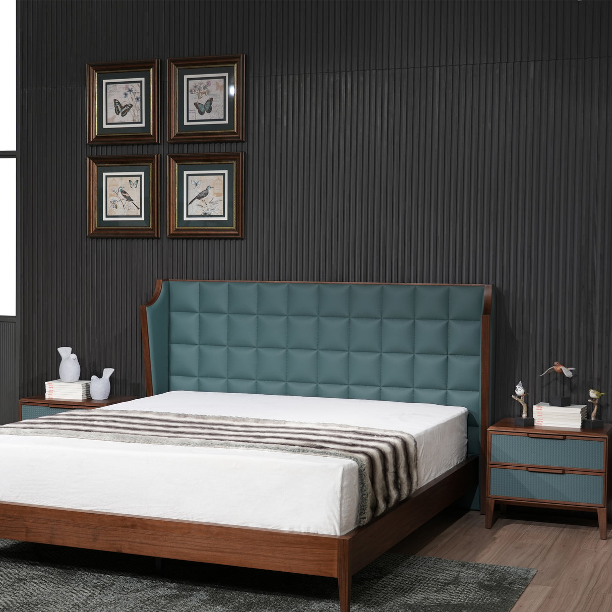 سرير ألترا باللون الأخضر الغامق