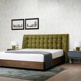 سرير لافين باللون البني والرمادي