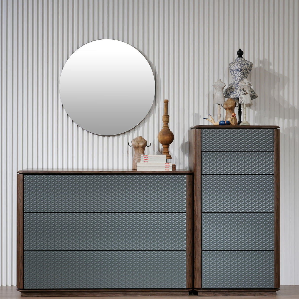 تسريحة لافين باللون البني والرمادي