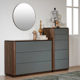 تسريحة لافين باللون البني والرمادي