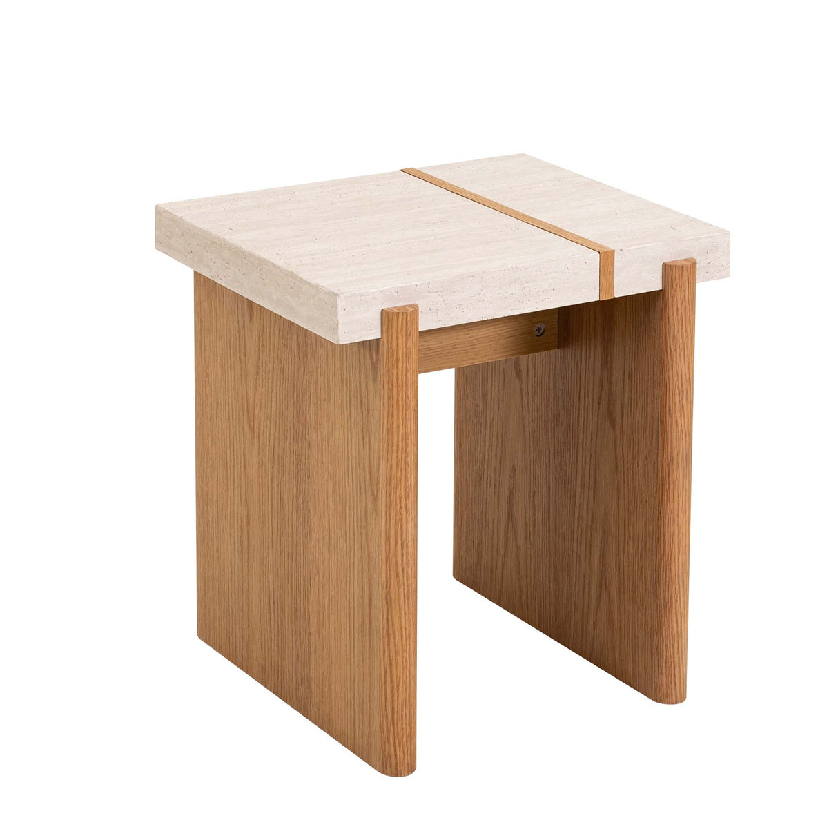 طاولة جانبية تاڤيرا باللون البني