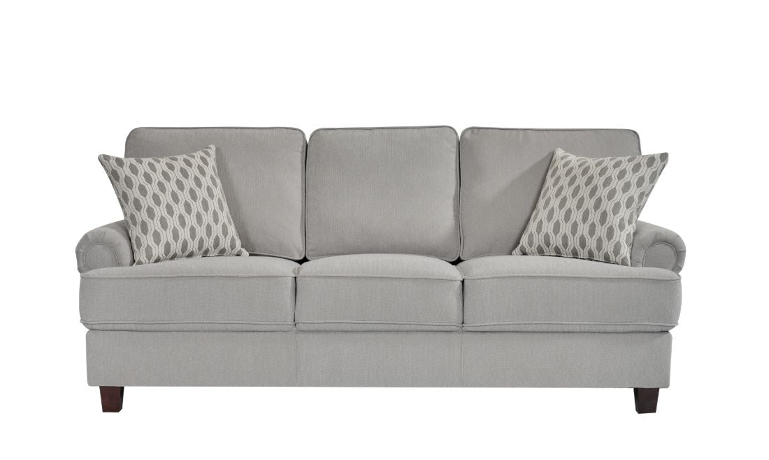 كنب فلوريسا ثلاثي باللون الرمادي