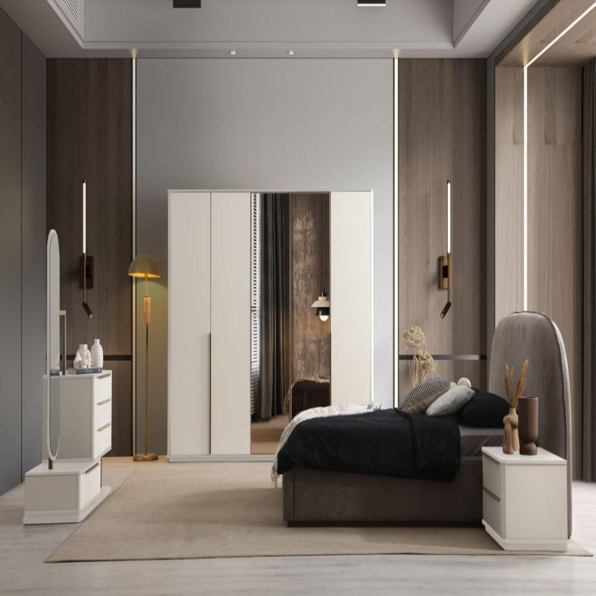 غرفة نوم إيفانا متعدد الألوان