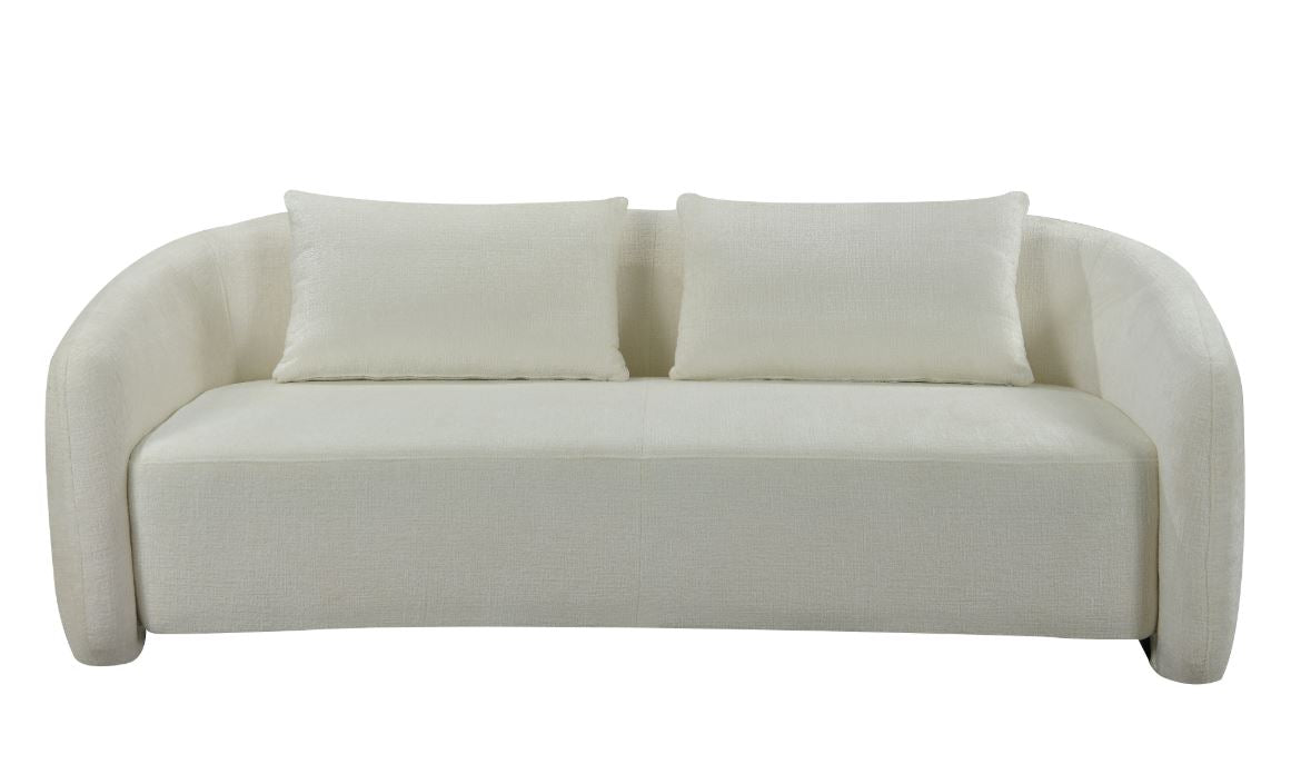 كنب ريبيكا ثلاثي باللون الكريمي