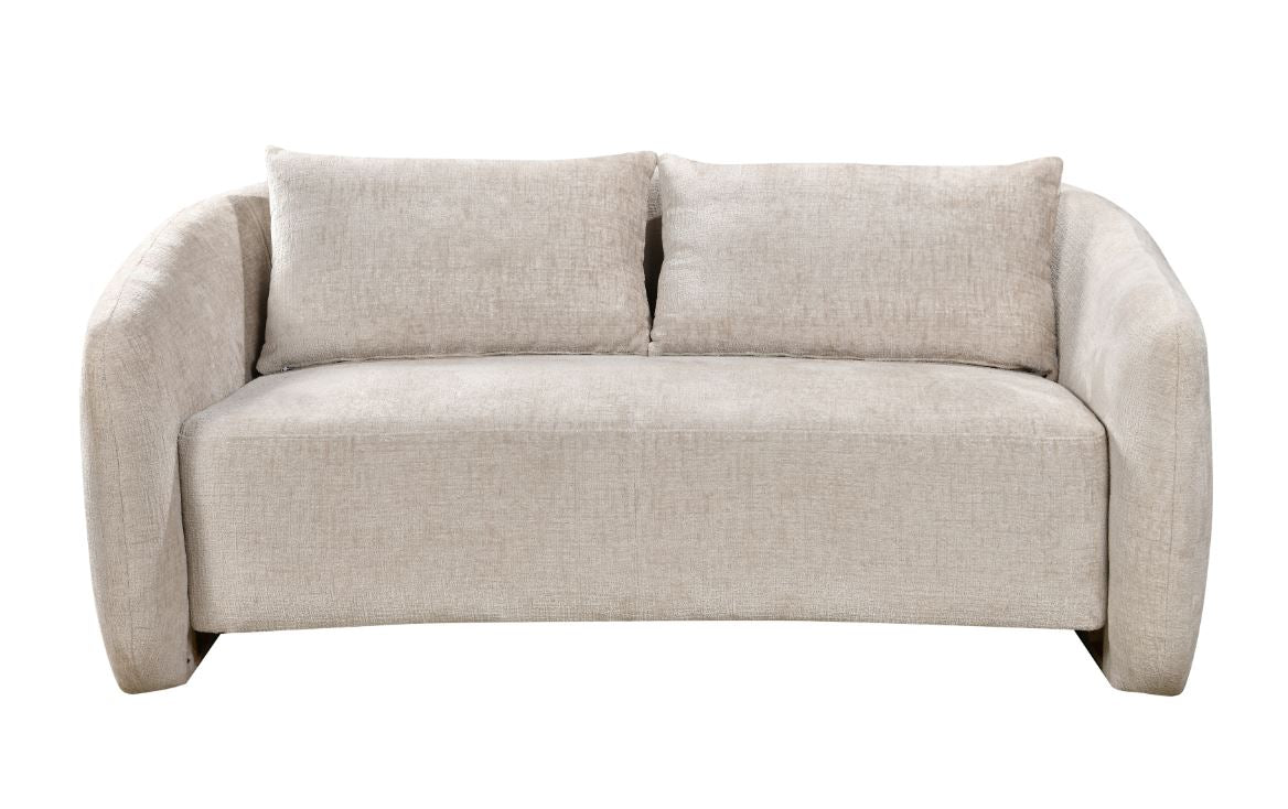 كنب ريبيكا ثنائي باللون الكريمي