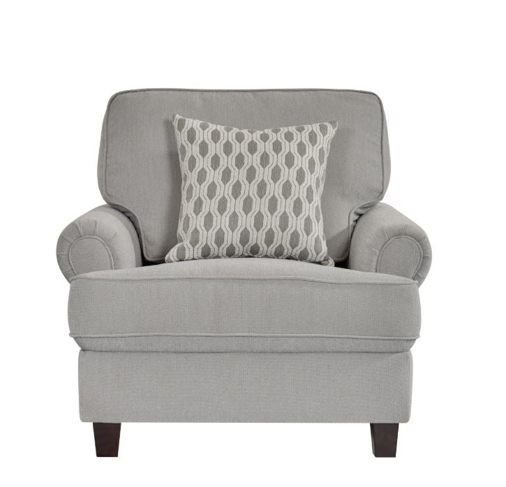 كنب فلوريسا فردي باللون الرمادي