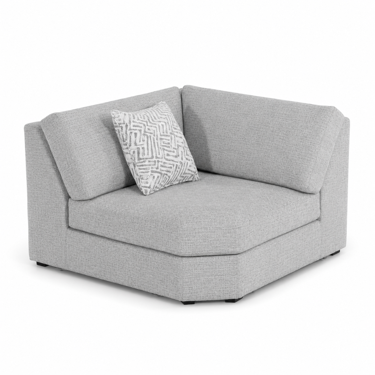 كنب زاوية ليڤانتو باللون الرمادي