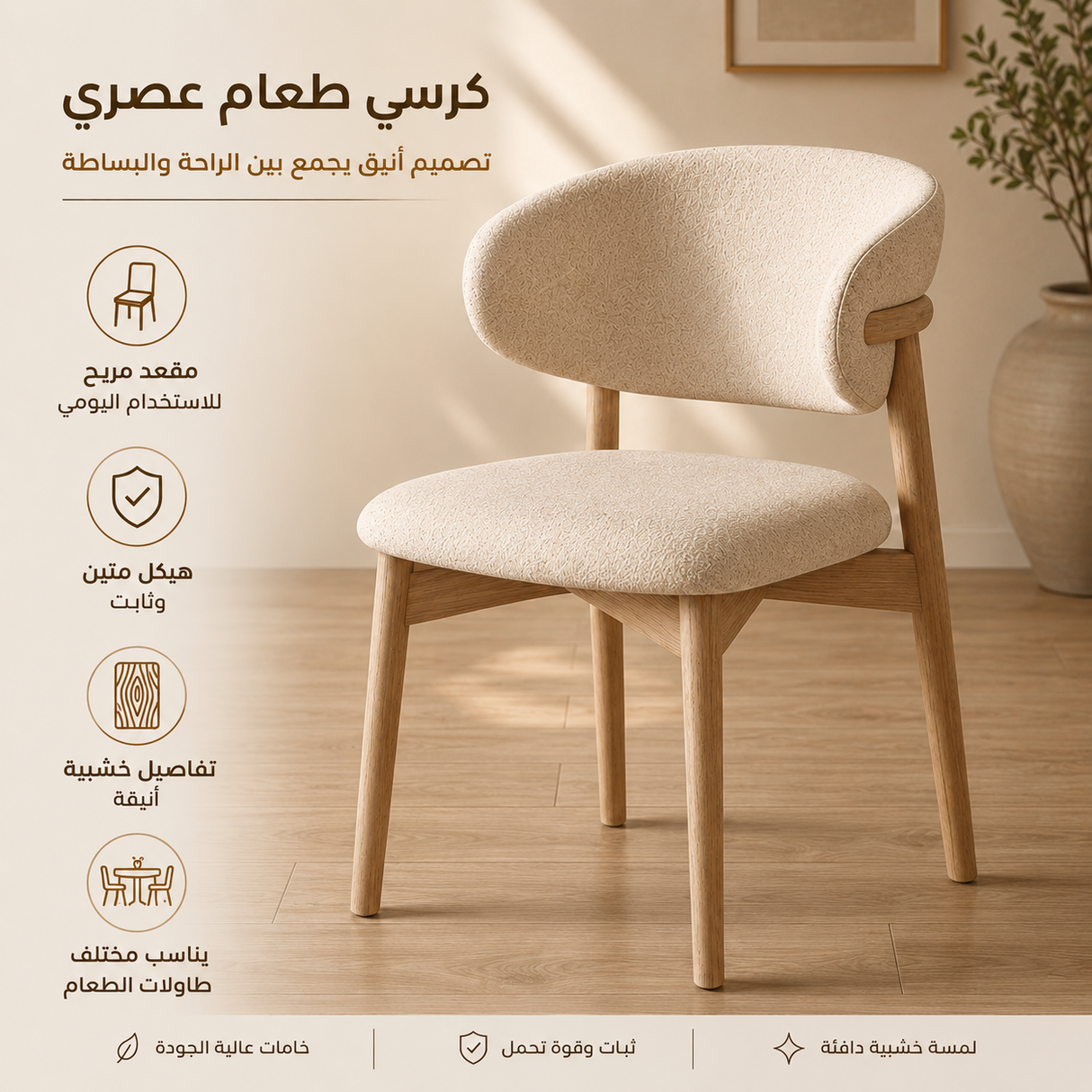 كرسي طعام ليورينسا متعدد الألوان