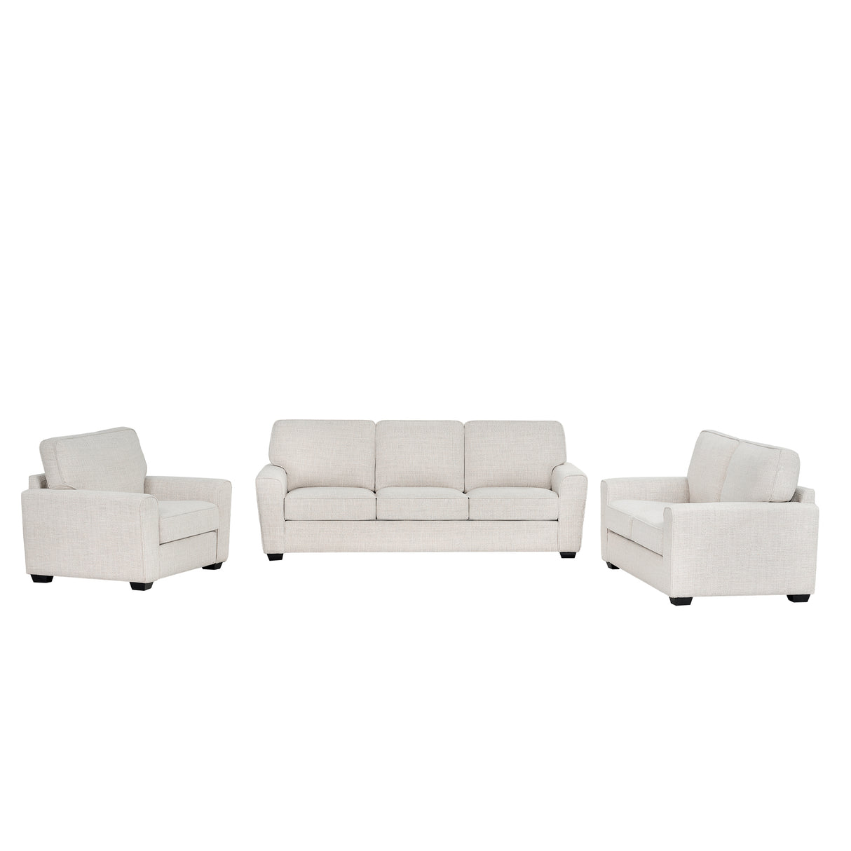 طقم كنب ميسا باللون الكريمي