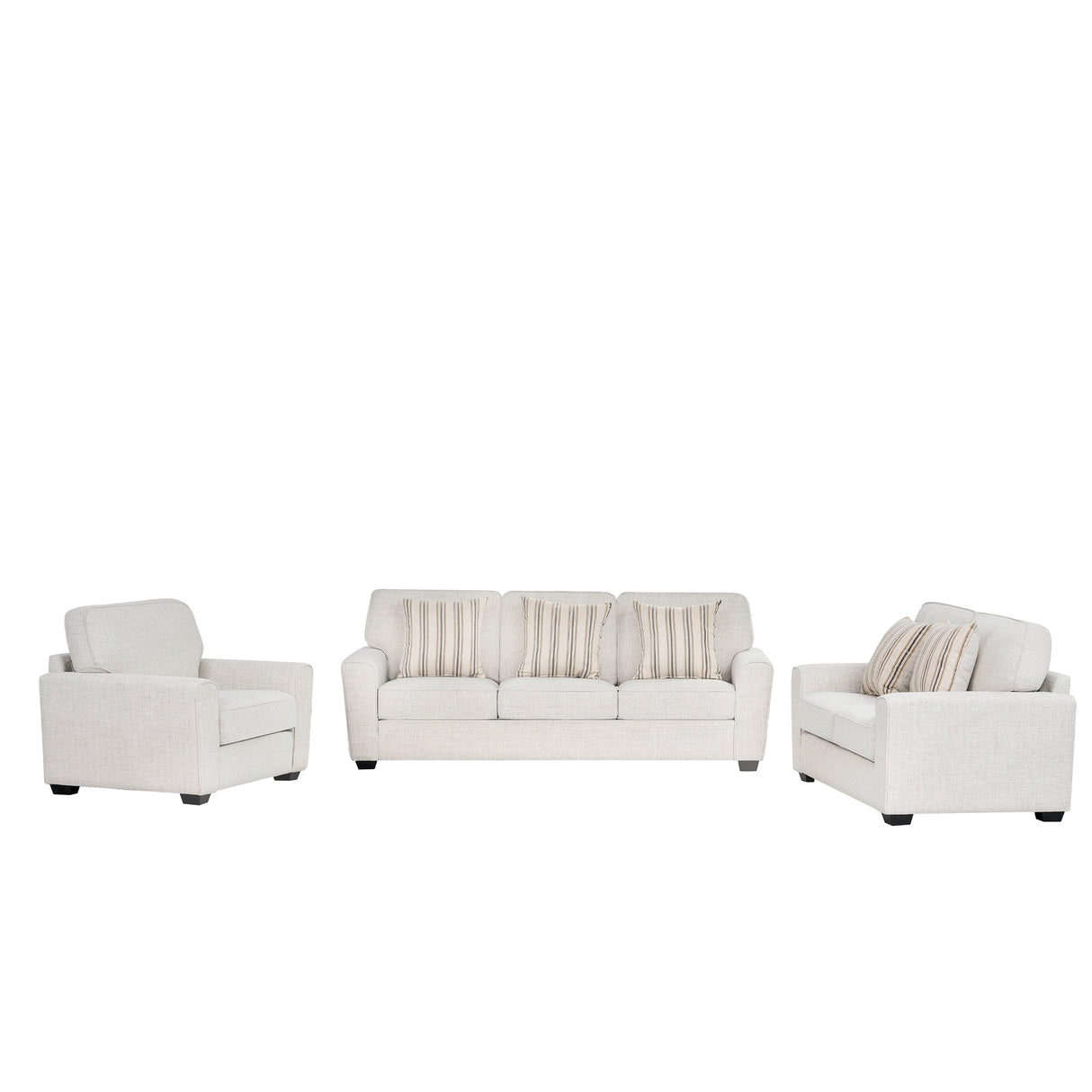 طقم كنب ميسا باللون الكريمي