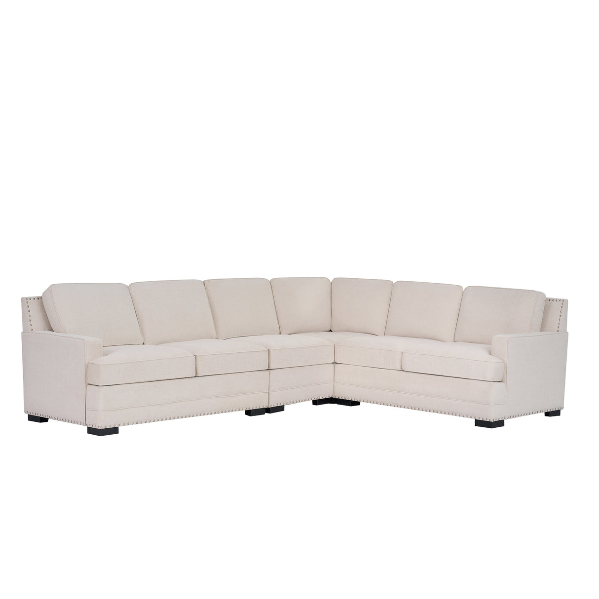 كنب زاوية كاريسا باللون البيج