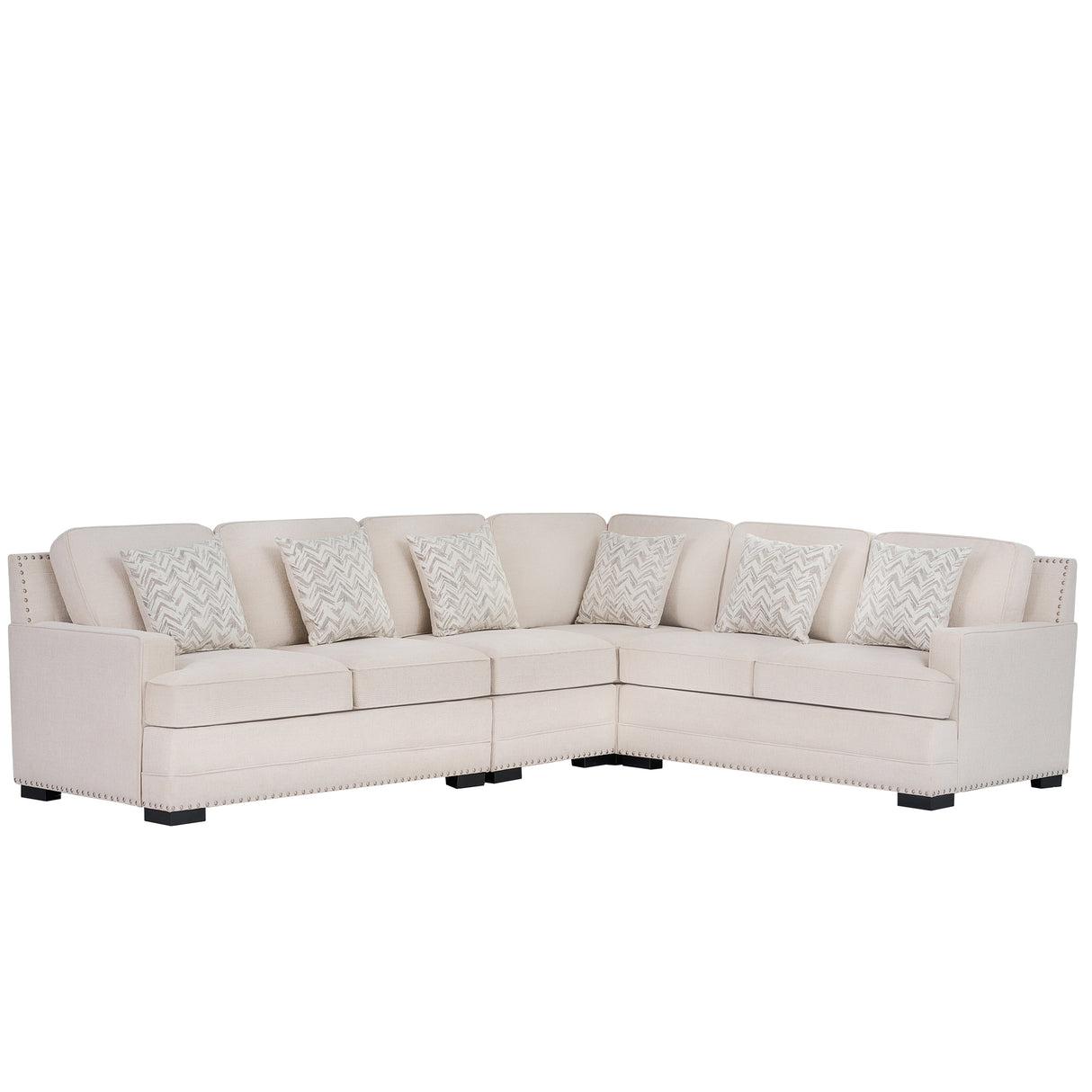 كنب زاوية كاريسا باللون البيج