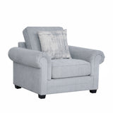 طقم كنب سرفيرا باللون الرمادي