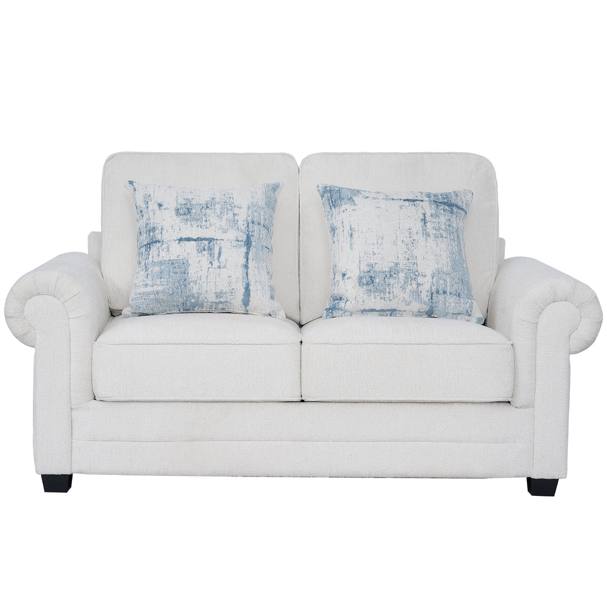 كنب دالينيا ثنائي باللون الأبيض