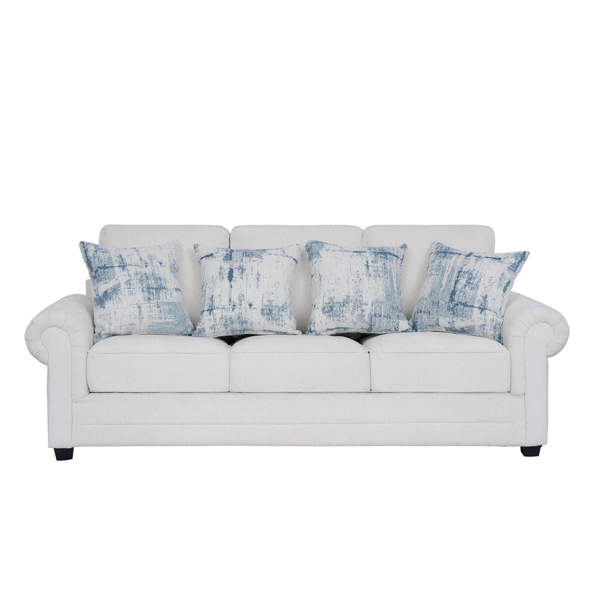 كنب دالينيا ثلاثي باللون الأبيض