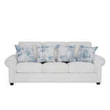 كنب دالينيا ثلاثي باللون الأبيض